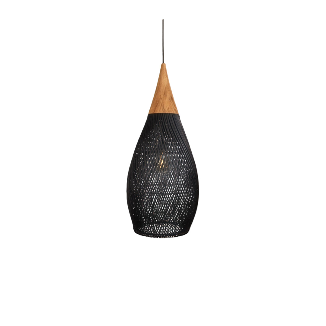 Vävda Ljuskronor Wabi-Sabi Rattan Taklampa