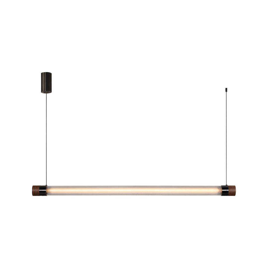 Modern linjär hängande belysning Enkel glas taklampa
