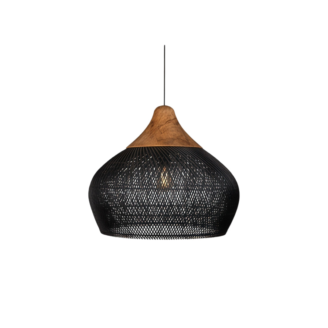 Vävda Ljuskronor Wabi-Sabi Rattan Taklampa