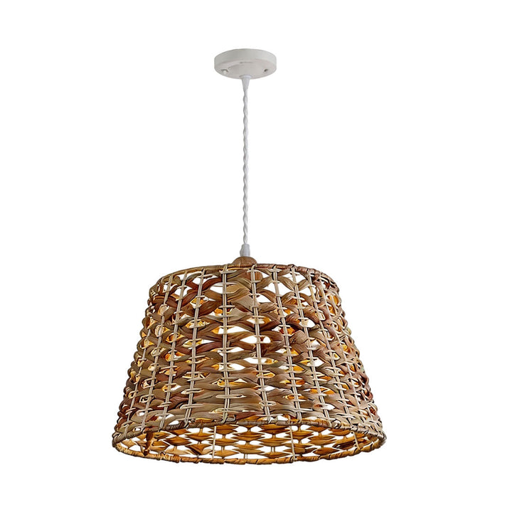 Rattan Wicker Pendellampa Nordisk Metall Taklampa