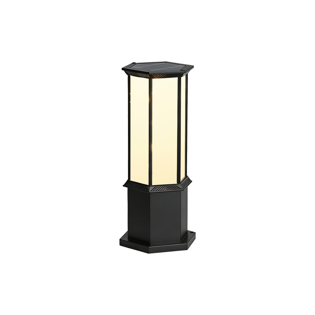 Bollard Solarlampa Modern Metall Utomhus Landskapsbelysning