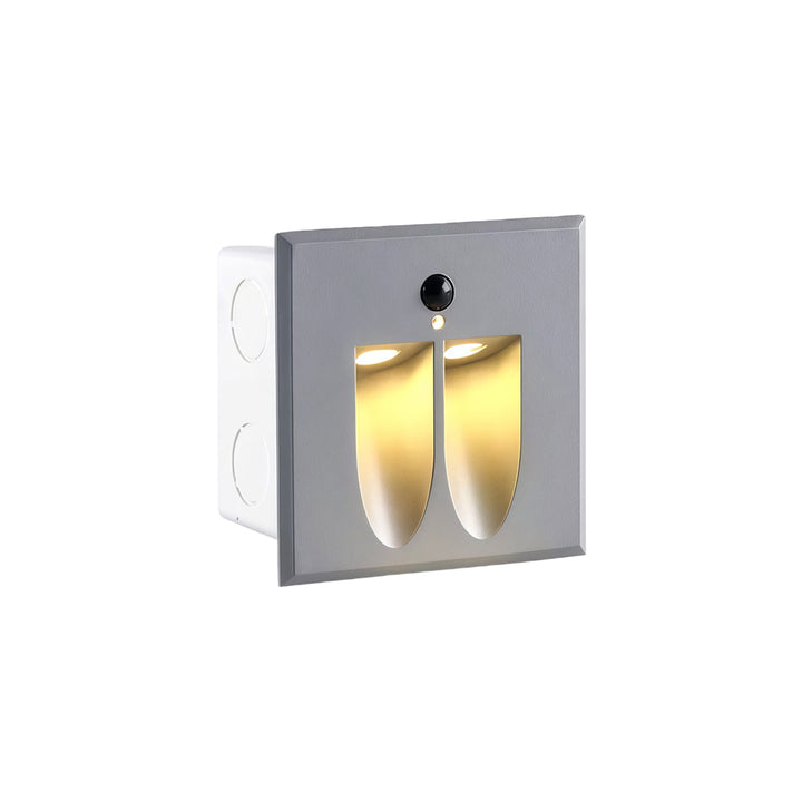 【2 ST】stege LED-lampa infälld LED rörelsesensorlampa
