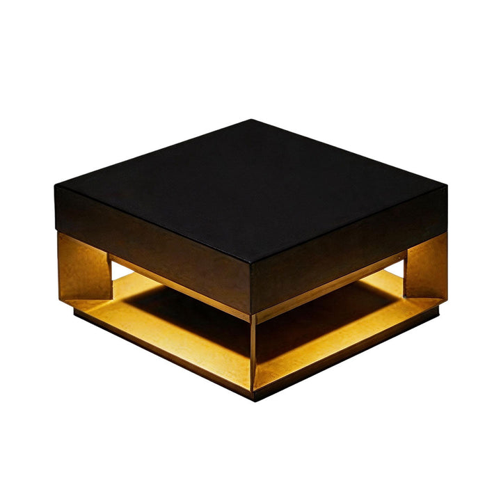 Infart Säule Belysning Modern Fyrkantig Metall Lampa