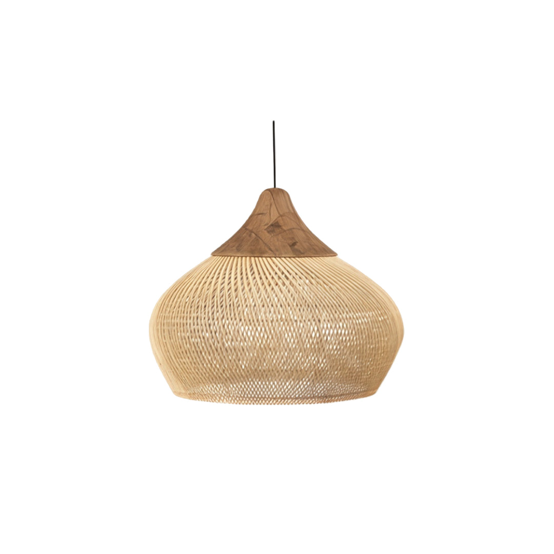 Vävda Ljuskronor Wabi-Sabi Rattan Taklampa