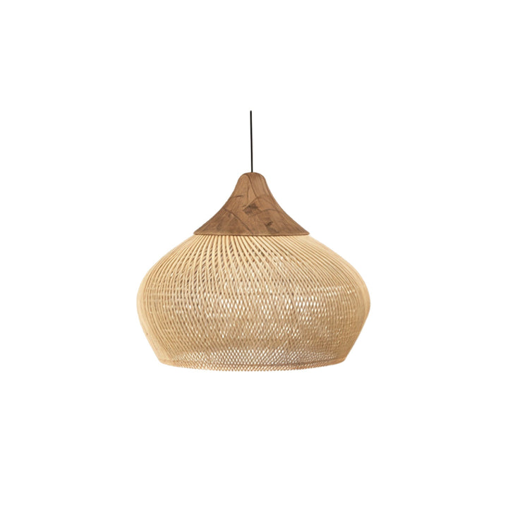 Vävda Ljuskronor Wabi-Sabi Rattan Taklampa