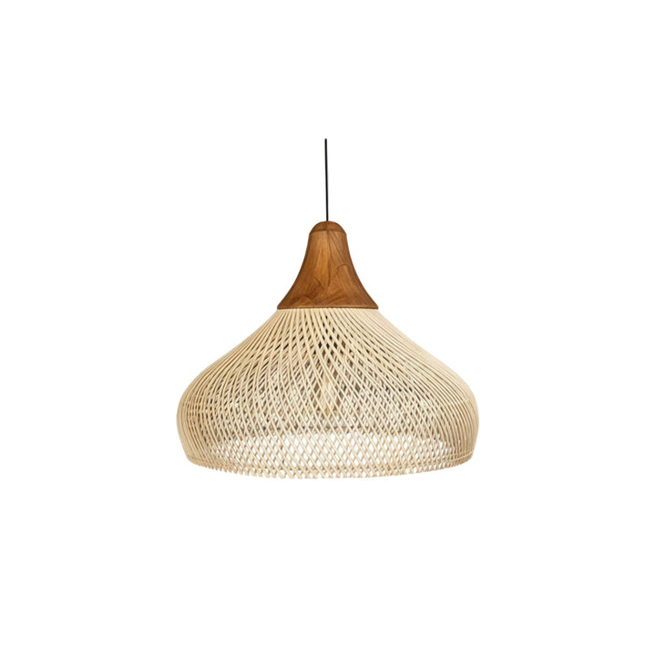 Vävda Ljuskronor Wabi-Sabi Rattan Taklampa