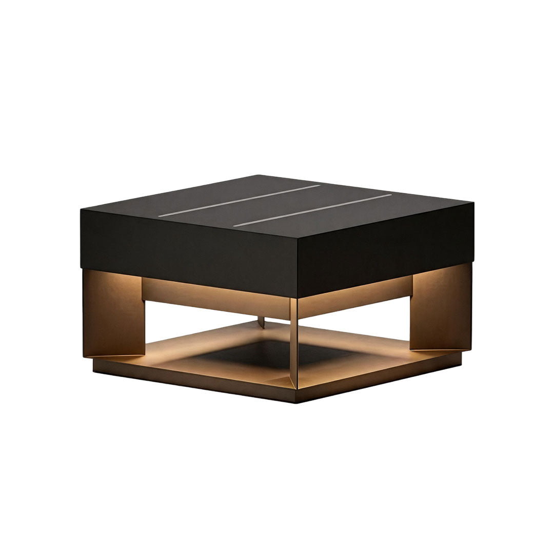 Infart Säule Belysning Modern Fyrkantig Metall Lampa