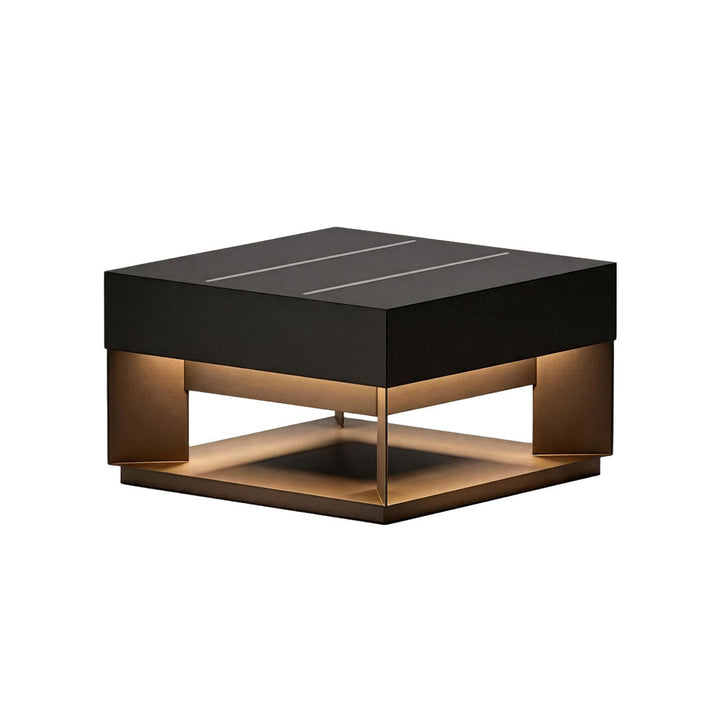Infart Säule Belysning Modern Fyrkantig Metall Lampa