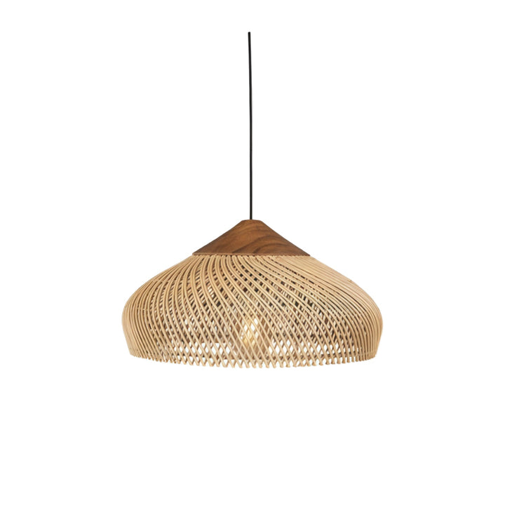 Vävda Ljuskronor Wabi-Sabi Rattan Taklampa
