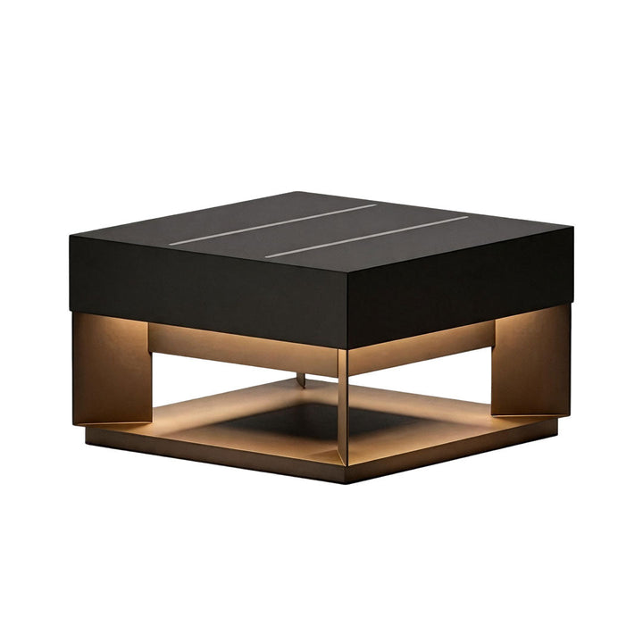 Infart Säule Belysning Modern Fyrkantig Metall Lampa