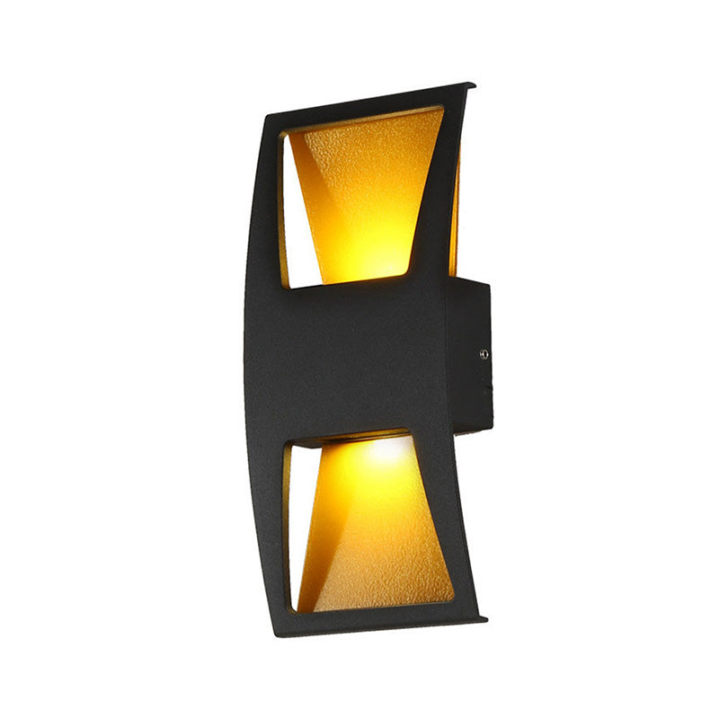 Vägglampa 4-vägs Modern Utomhus Vattentät Metallampa