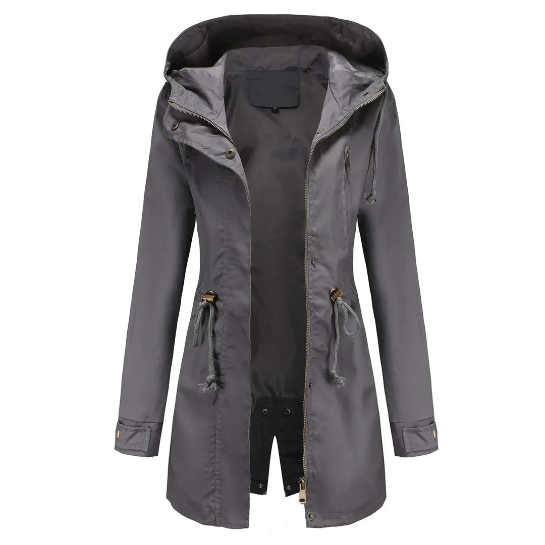 | Dam parka isolerad vinter