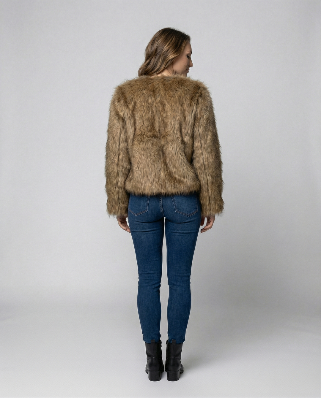 Luxurious Plush vinter Kappa Dam
