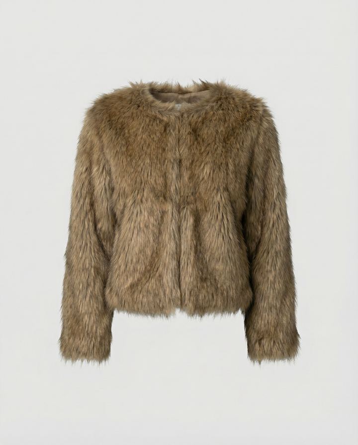 Luxurious Plush vinter Kappa Dam