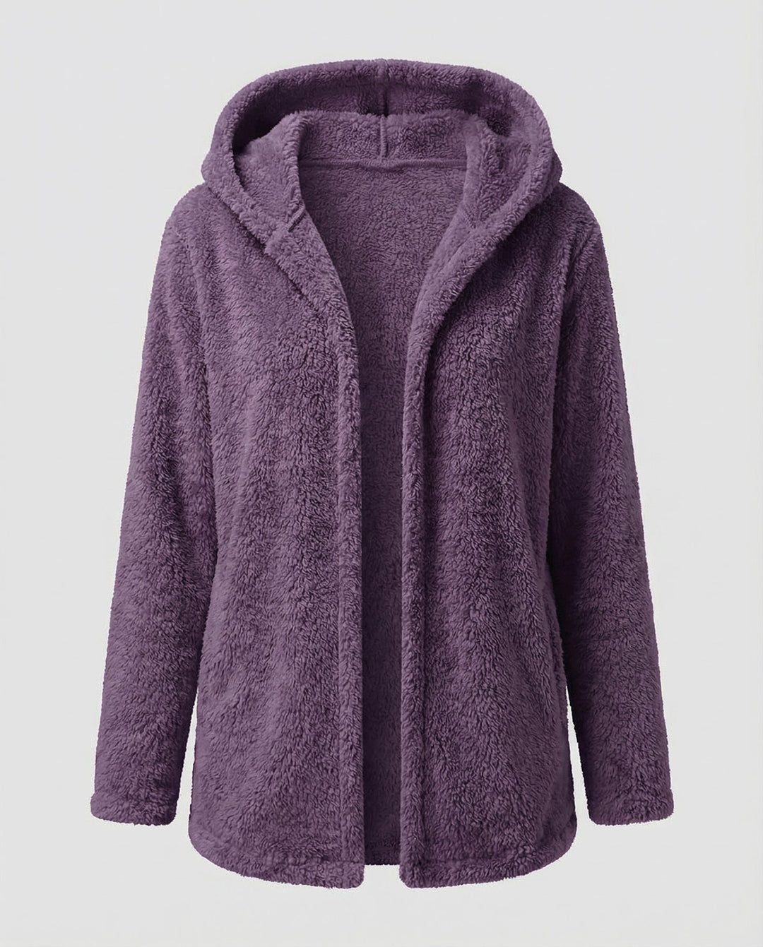 Teddy Fleece Jacka Dam Lång