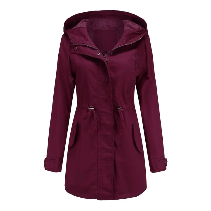 | Dam parka isolerad vinter