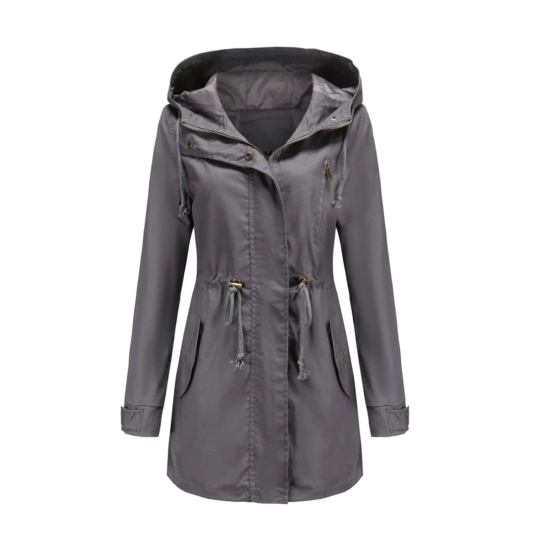 | Dam parka isolerad vinter