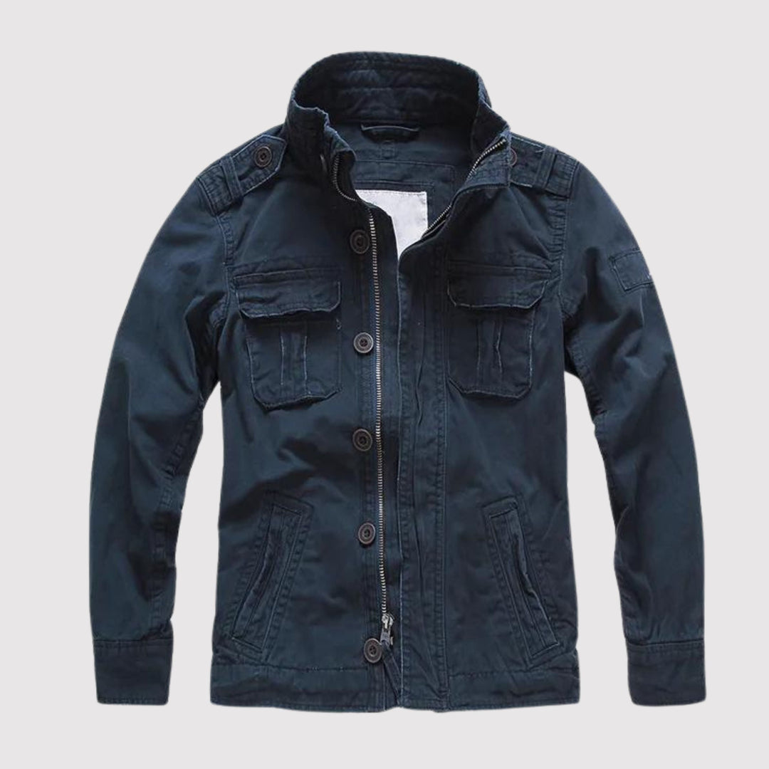 | Retro-Jeans Jacka med flera fickor