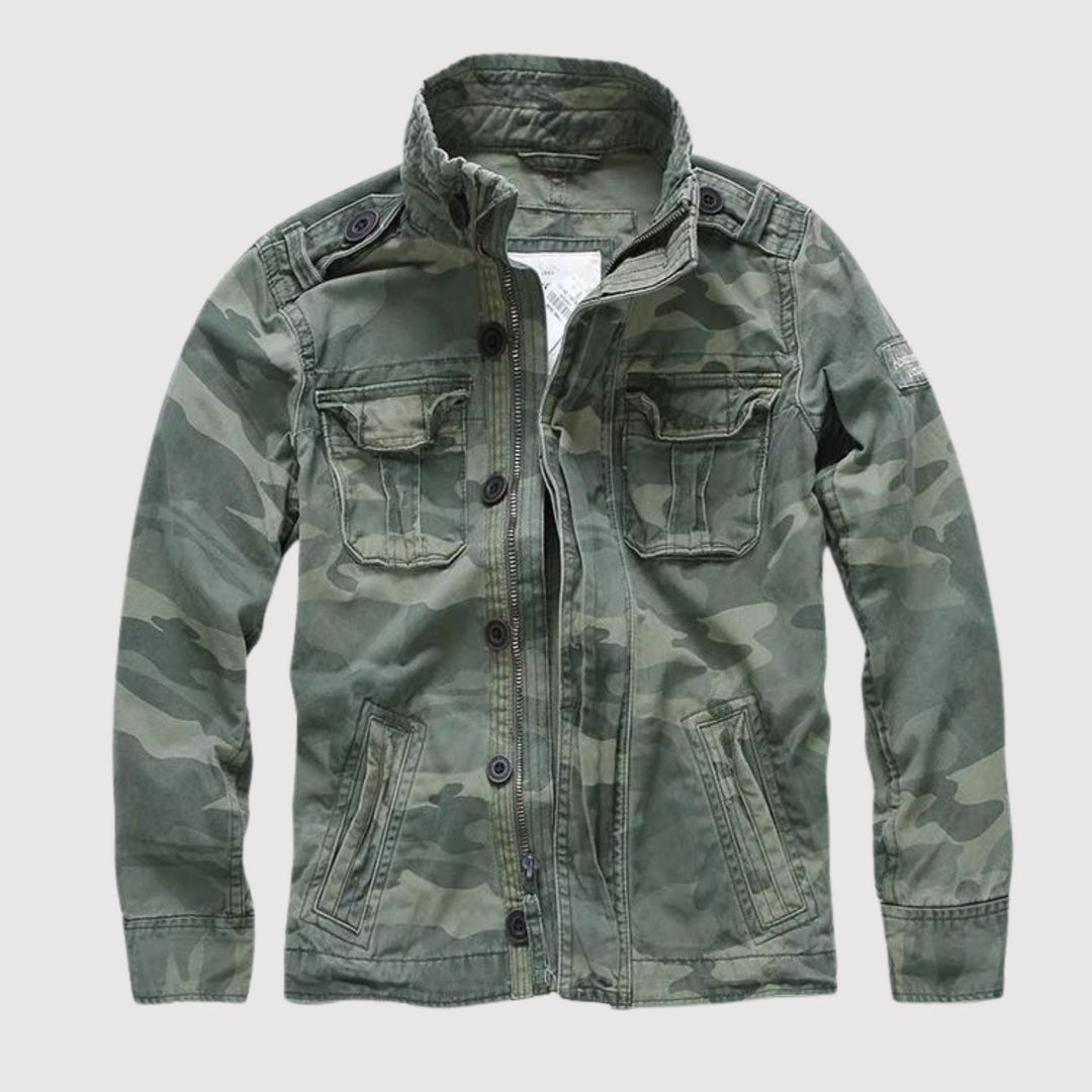 | Retro-Jeans Jacka med flera fickor