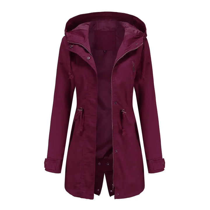 | Dam parka isolerad vinter