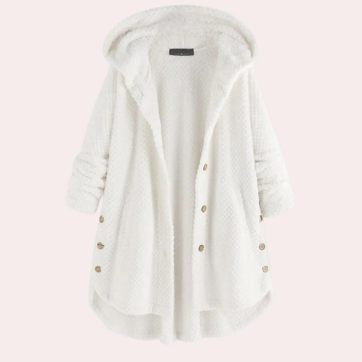| Dam värm Fleece Jacka med huva och Långa ärmar
