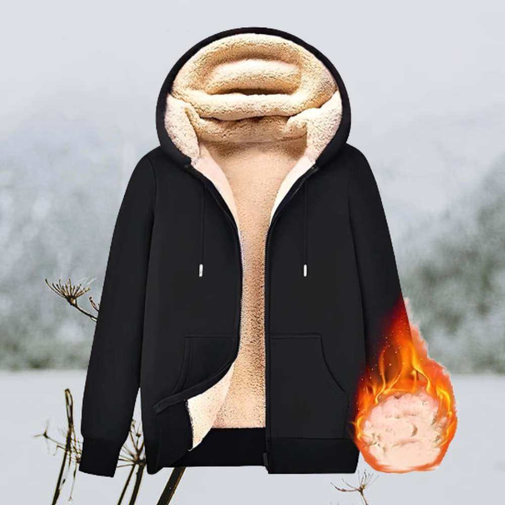 | Cozy Unisex Sheepskin med huva Jacka