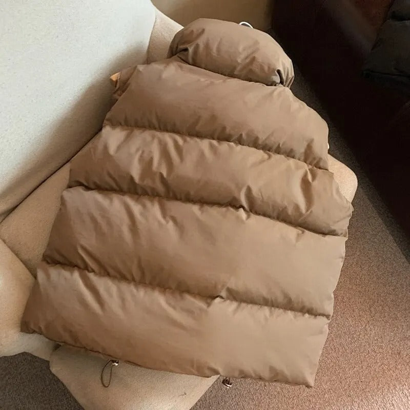 | Dam värm väst med Hög Krage