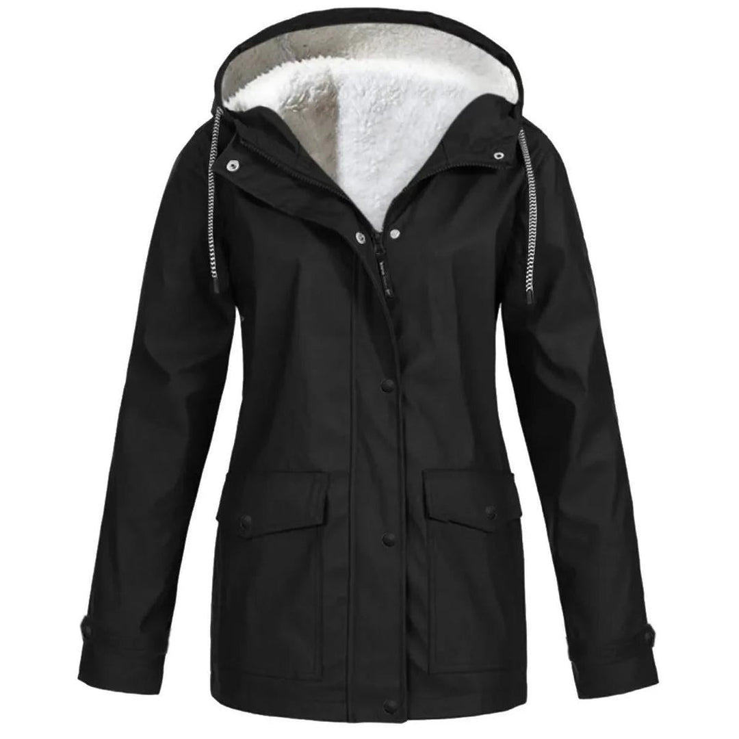 | Fleece utomhusjacka med huva - Damjacka