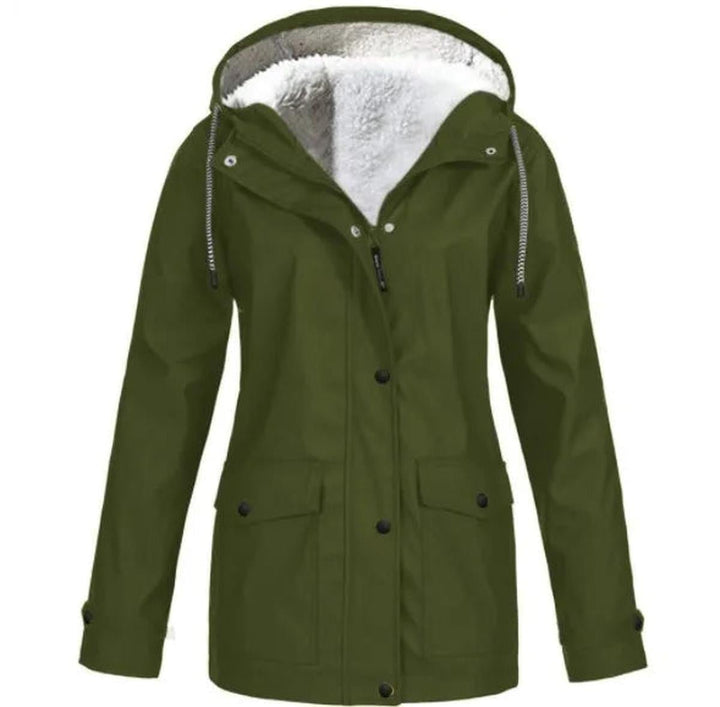 | Fleece utomhusjacka med huva - Damjacka