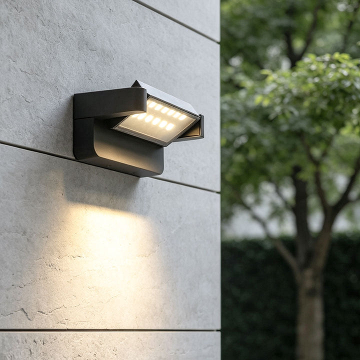 Samtida Utomhus Vägglampa 360° Justerbar LED Tvättlampa