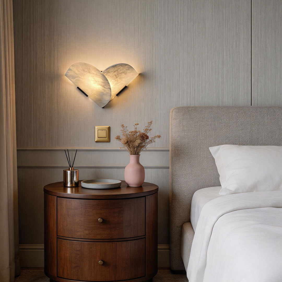 LED Ljus Vägglampa Dubbel Designer Fläktformad Lampa