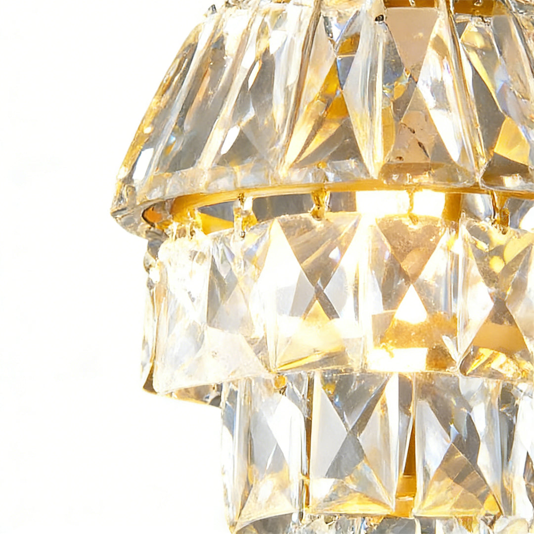 [Öppen Låda] Mini Kristall Hängande Lampa Modern Metall Taklampa
