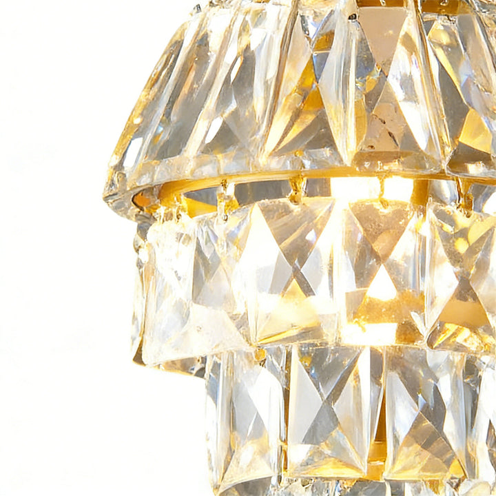 [Öppen Låda] Mini Kristall Hängande Lampa Modern Metall Taklampa