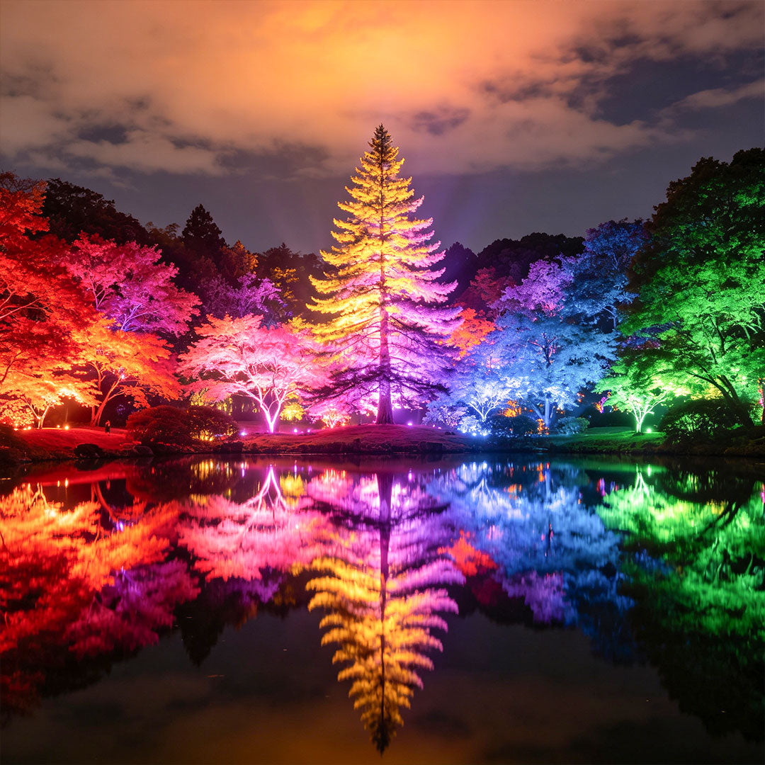 Färgade Flodljus Moderna Utomhus RGB LED Metallbelysning