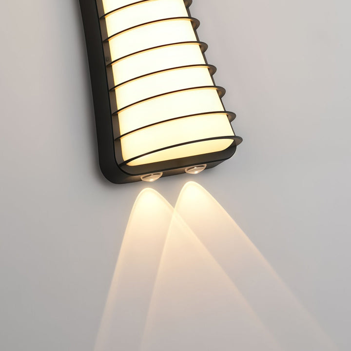 Vägglampa upp och ner Modern Utomhusaluminiumlampa