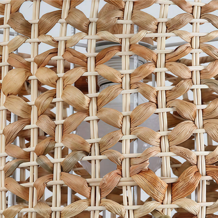 Rattan Wicker Pendellampa Nordisk Metall Taklampa