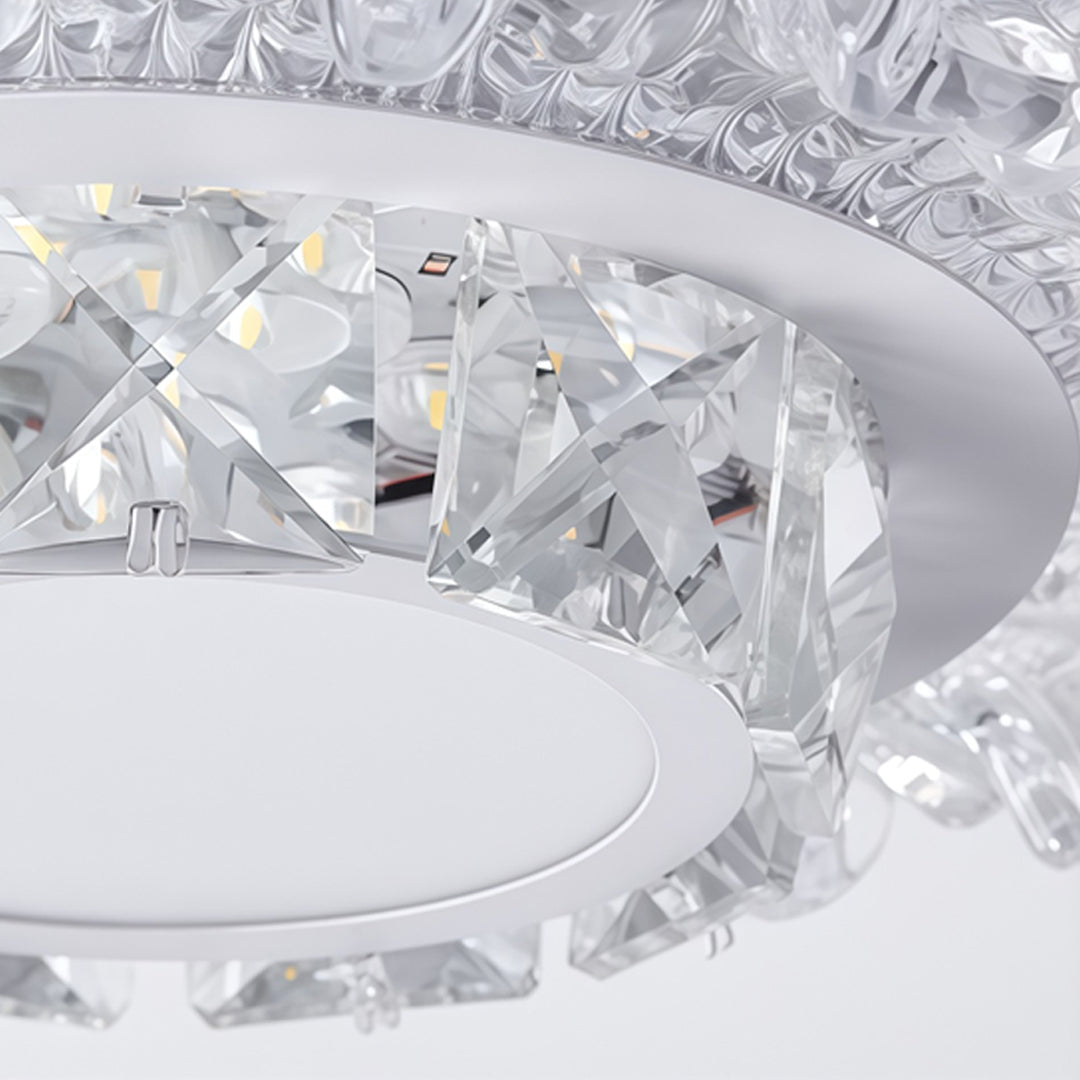 Modern Vit Taklampa Crystal Taklampa