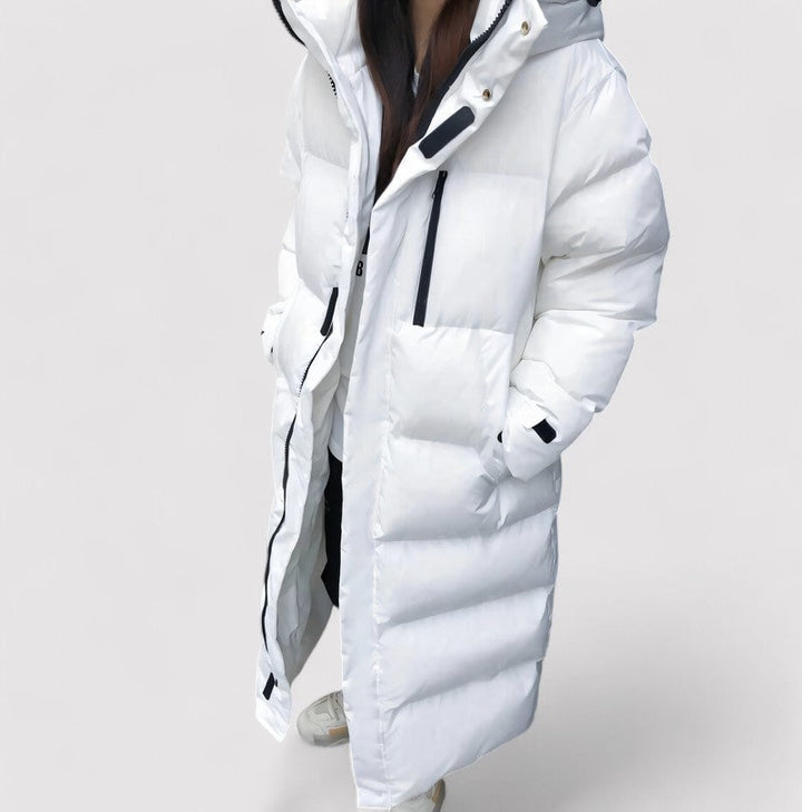 | Puffer parka med huva Dam vinterjacka