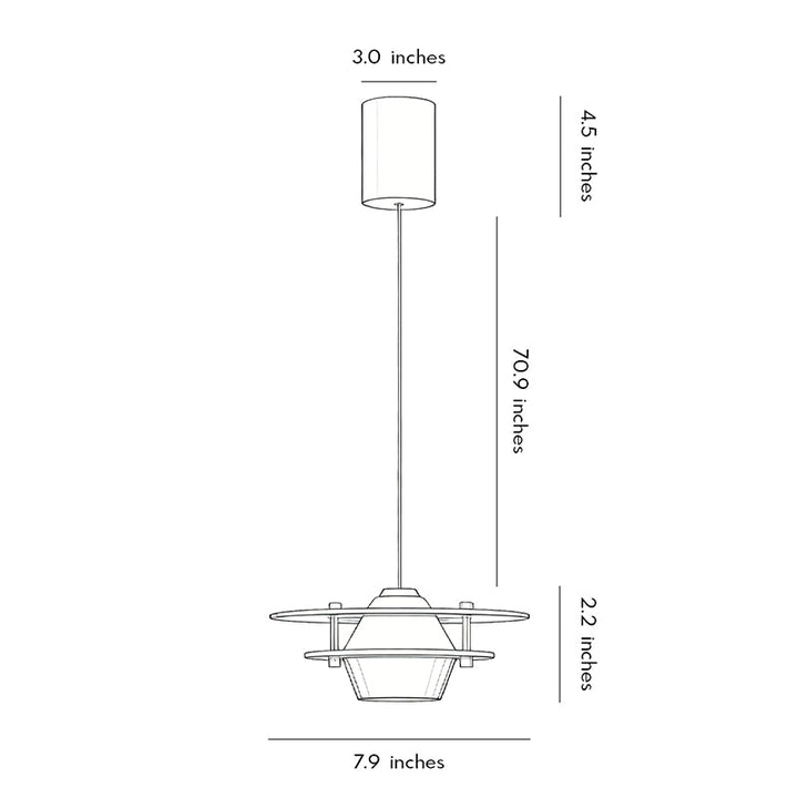 Art Deco Pendellampor Italiensk Justerbar Taklampa