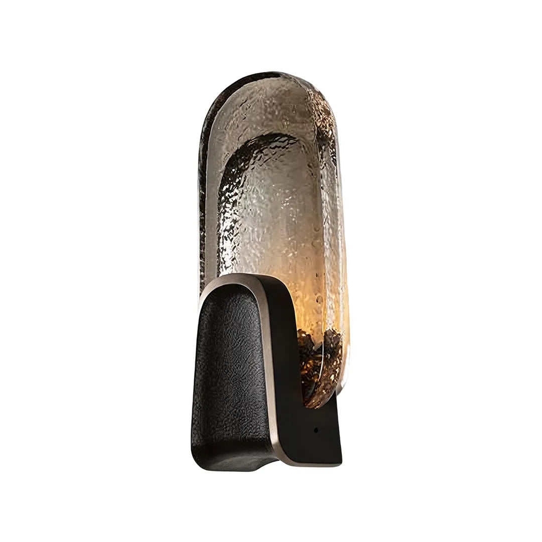 Art Deco Vägglampa Belysning Lyxig Texturerad Glasljus
