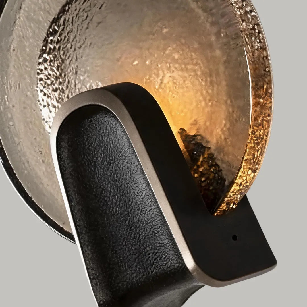 Art Deco Vägglampa Belysning Lyxig Texturerad Glasljus