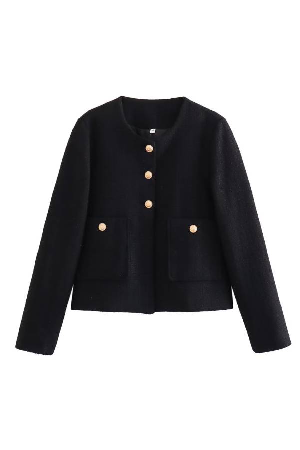 | Neck slim passform Colorblock Dam Knapp Jacka