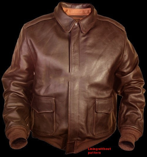 | Retro oversize Us Air Force Fur-Look Läder Kappa