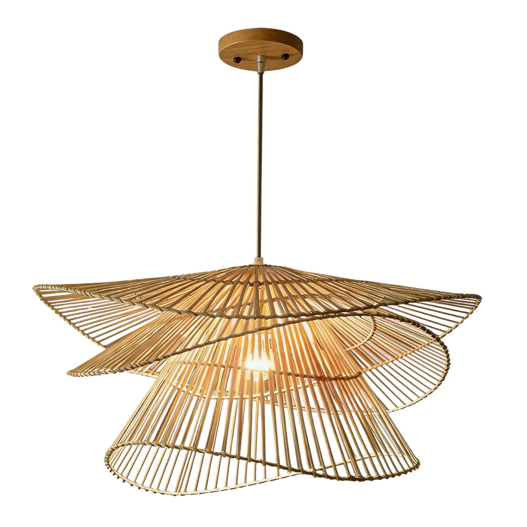 Bambu Pendellampor Japansk Vävd Taklampa