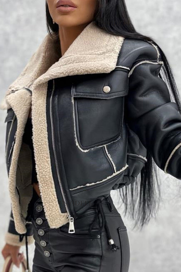 | Kort Dragkedja bikerjacka