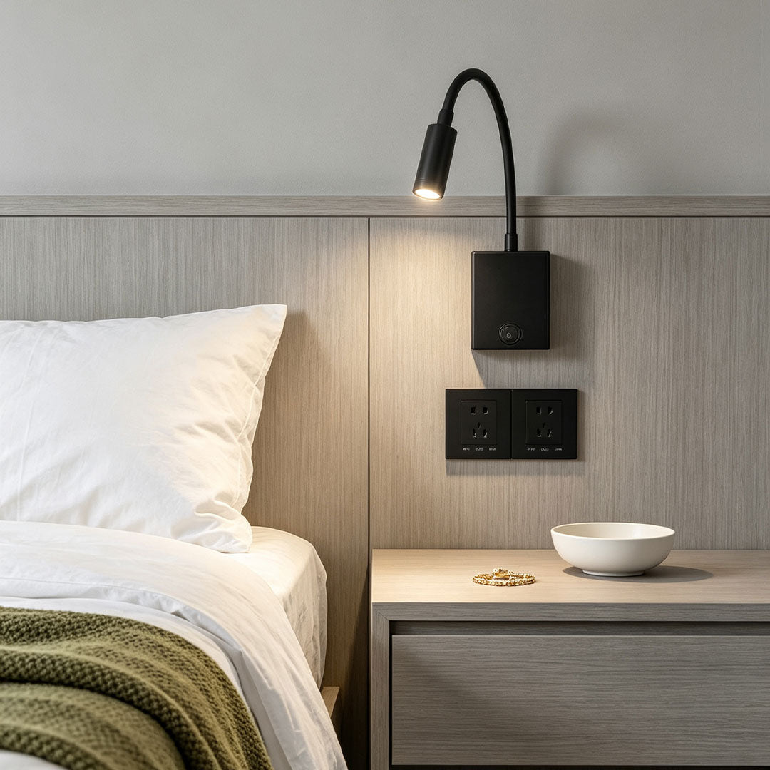 Sänglampa Vägglampa Kreativ Svart Metall