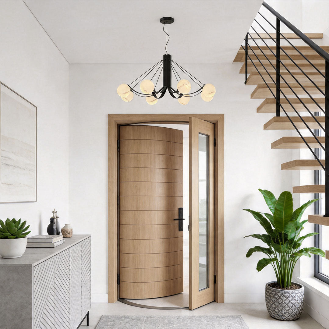 Svart Kandelaber Modern Kreativ Minimalistisk Taklampa