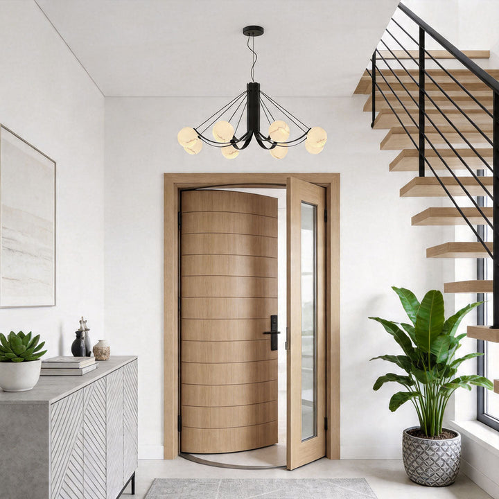 Svart Kandelaber Modern Kreativ Minimalistisk Taklampa
