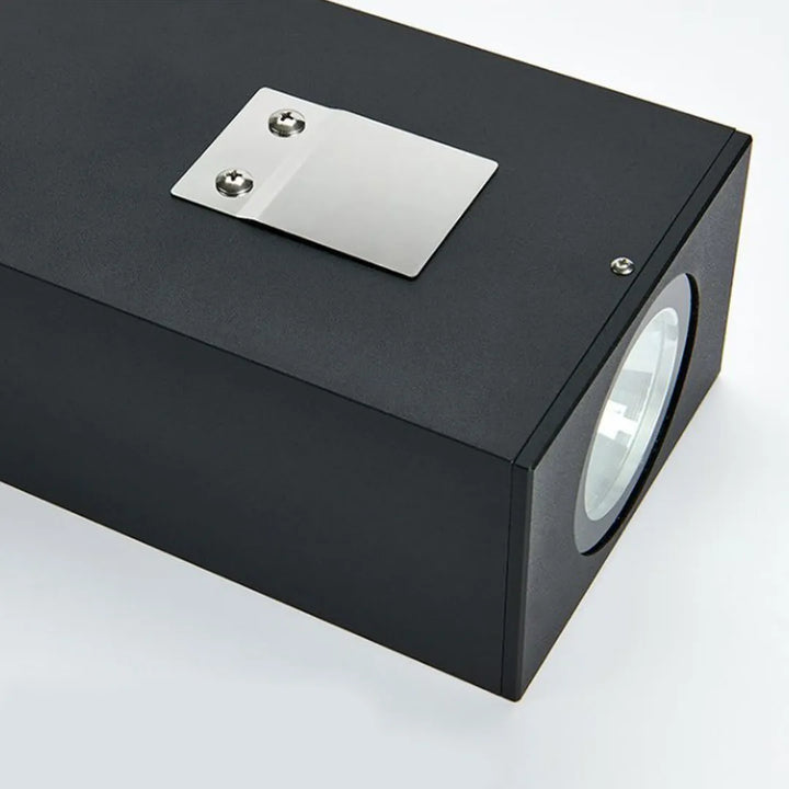 Utomhus Up Down Vägglampor Fyrkantig Minimalistisk Vattentät Lampa