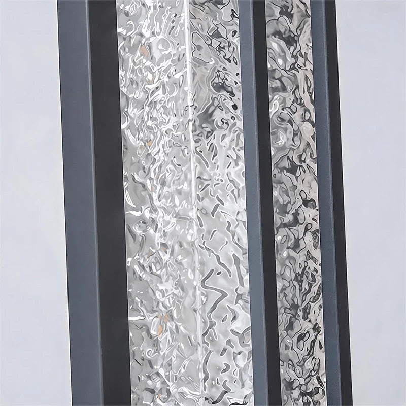 Svarta Utomhus Vägglampor Modern Rostfritt Stål Ljus
